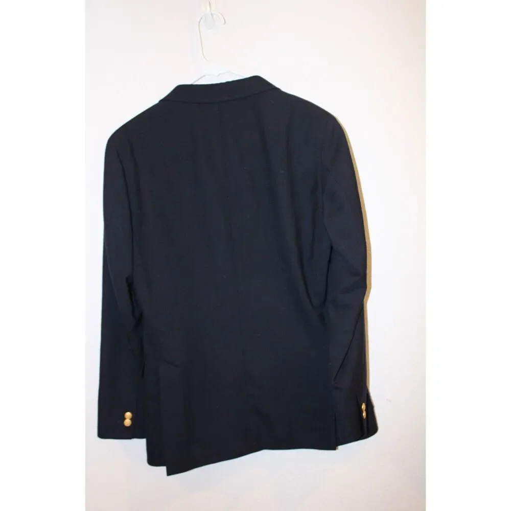 Gant  navy the hopsack blazer two gold button wool men's size 46